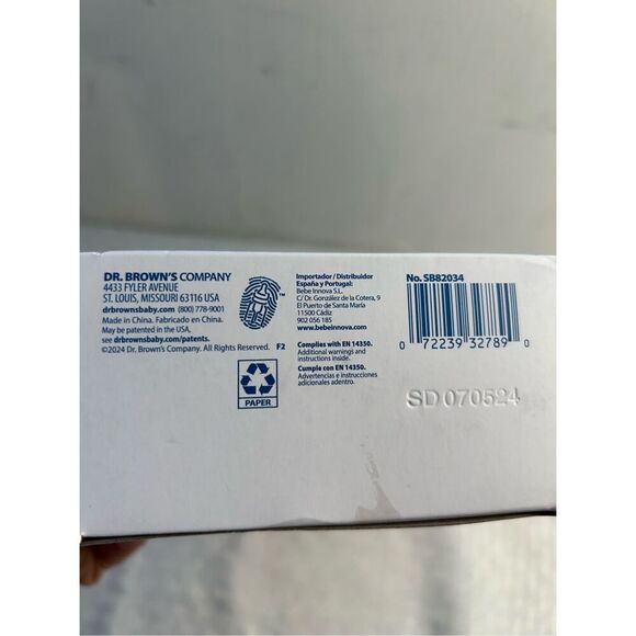 Dr. Brown Baby Bottles 2 anti-colic options fox lion. naroow #1 nipples. - Picture 4 of 5